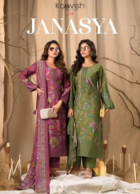 Janasya By Kaavish Modal Silk Ladies Dress Material Wholesale Market In Surat
